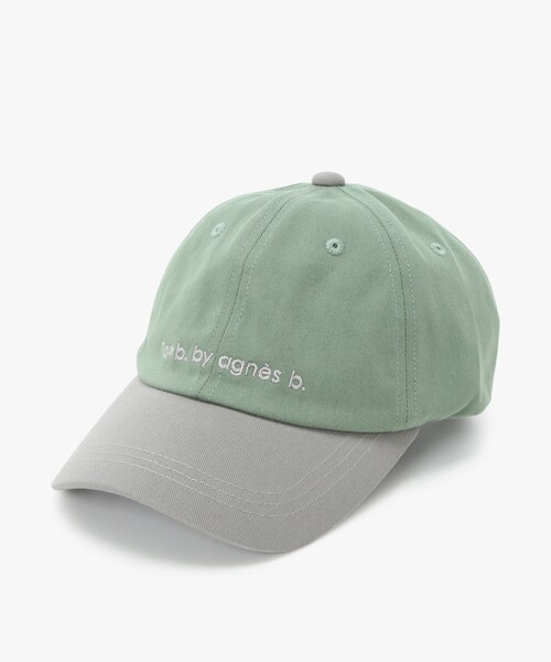 To b. by agnes キャップ 帽子 コットン バイカラー レディース