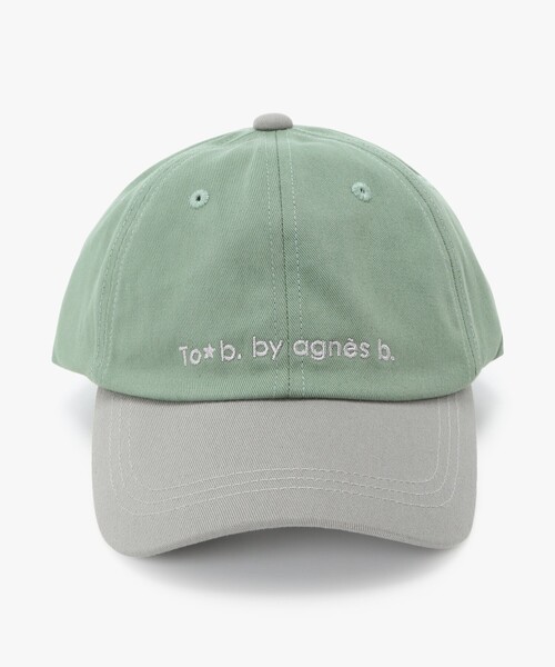 To b. by agnes キャップ 帽子 コットン バイカラー レディース