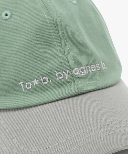 To b. by agnes キャップ 帽子 コットン バイカラー レディース