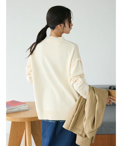 「CRAFT STANDARD BOUTIQUE」 長袖ニット FREE アイボリー レディース_画像4