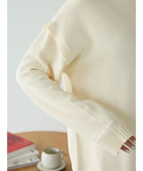 「CRAFT STANDARD BOUTIQUE」 長袖ニット FREE アイボリー レディース_画像6