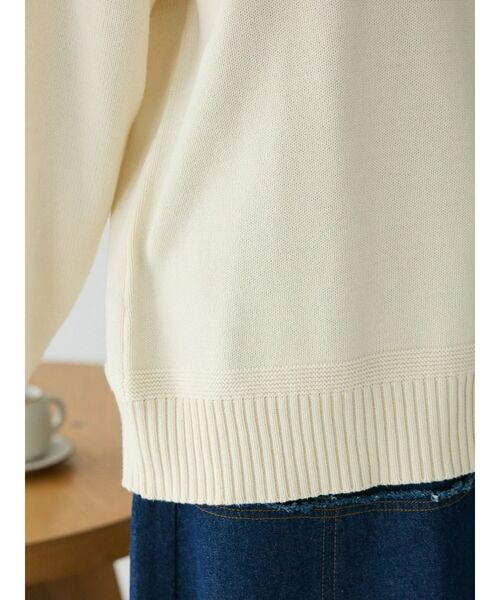 「CRAFT STANDARD BOUTIQUE」 長袖ニット FREE アイボリー レディース_画像7