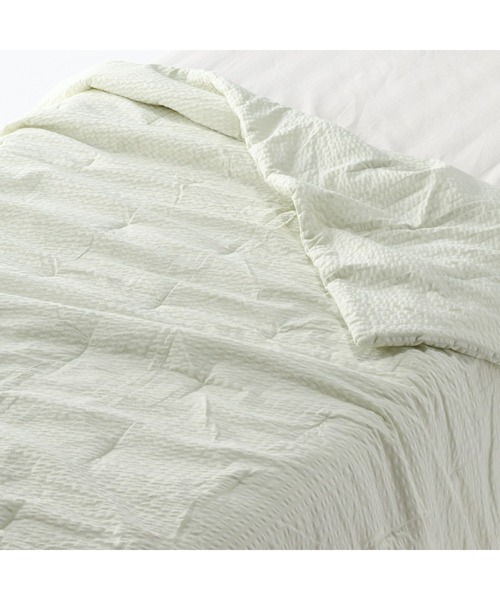 無印良品（MUJI） ベッド 寝具 綿 サッカー織 薄掛ふとん／D 180