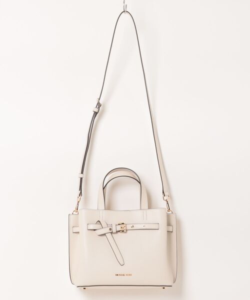 ✨極美品✨MICHAEL KORS 本革 ハンドバッグ 白 チャーム付 マイケルコース MICHAEL KORS ハンドバッグ ショルダー 2way レザー 白