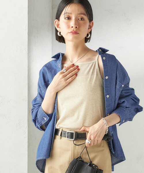 美品 ディースクエアード キャミソール XS〜S タンクトップ トップス シャツ SHIPS（シップス） キャミソール 「SHIPS別注」GGG:「手洗い可能