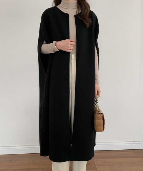 「ABITOKYO」 ノーカラーコート FREE ブラウン レディース_画像5