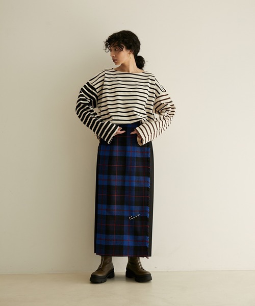 「Le Minor」 長袖カットソー FREE ダークブラウン レディース_画像4