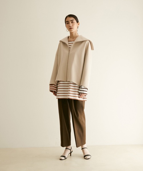 「Le Minor」 長袖カットソー FREE ダークブラウン レディース_画像7