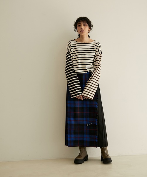 「Le Minor」 長袖カットソー FREE ダークブラウン レディース_画像8