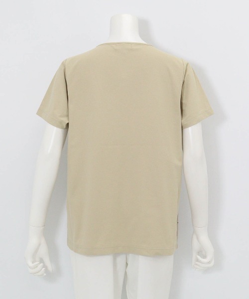 tシャツ 前後異素材アートプルオーバー レディースの画像