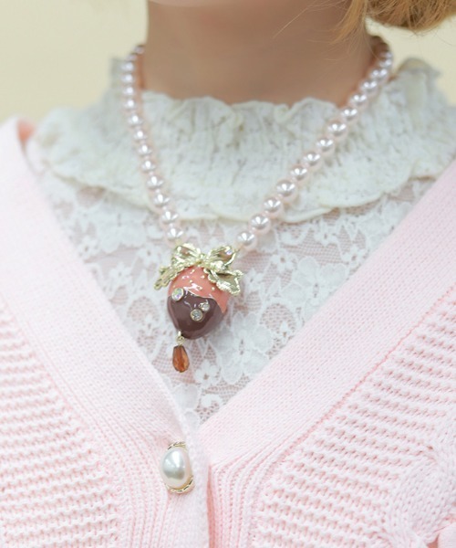 axes femme POETIQUE ネックレス ストロベリーフォンデュNC
