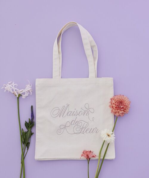 Maison de FLEUR（メゾンドフルール） トートバッグ ブランドロゴ刺繍 