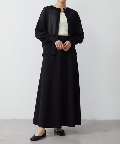 「for/c」 ニットカーディガン L ライトブルー レディース_画像2