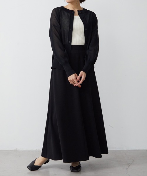 「for/c」 ニットカーディガン L ライトブルー レディース_画像4