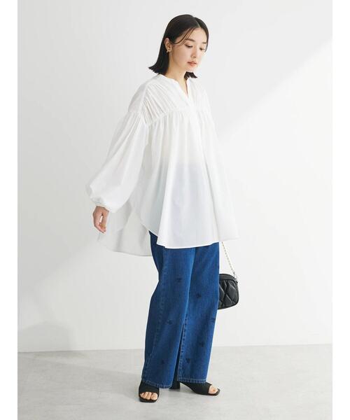 「Green Parks」 デニムパンツ FREE ライトインディゴブルー レディース_画像8