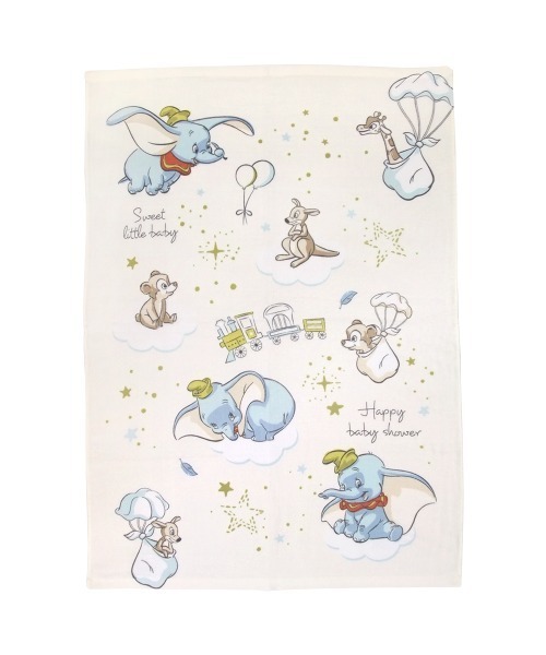 Disney（ディズニー） ベビー 表ガーゼタオルケット ダンボ 70x100cm