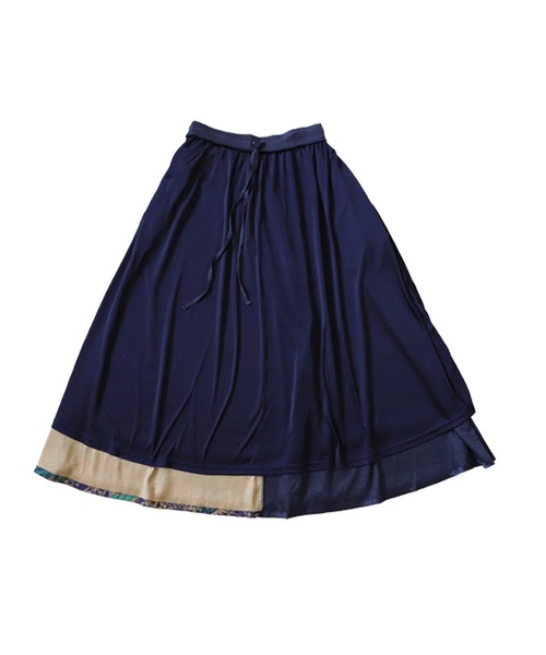 「antiqua」 フレアスカート FREE ネイビー レディース_画像5