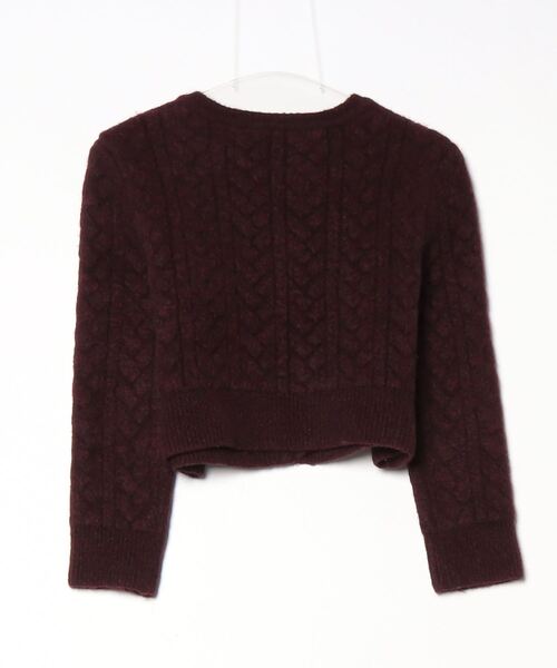 「CARVEN」 ニットカーディガン - パープル レディース_画像2