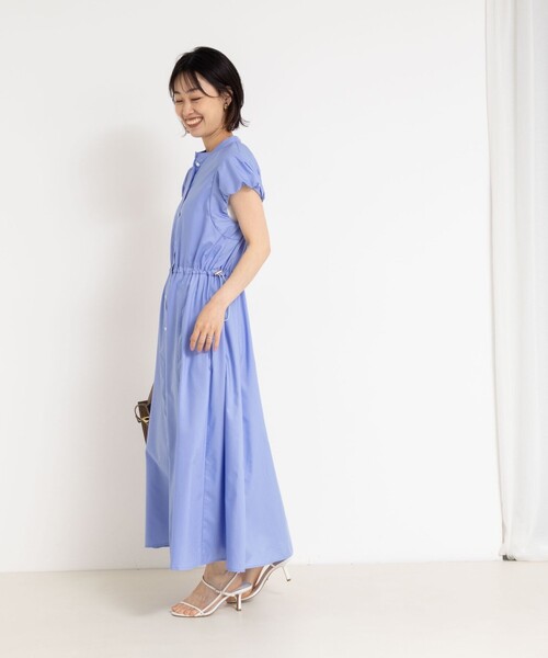 「NOLLEY'S」 シャツワンピース 38 ブルー レディースの画像