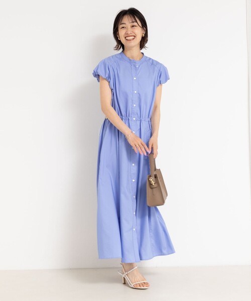 「NOLLEY'S」 シャツワンピース 38 ブルー レディースの画像