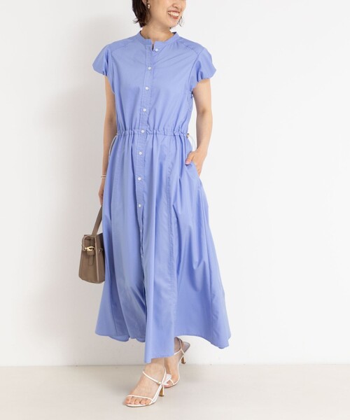 「NOLLEY'S」 シャツワンピース 38 ブルー レディースの画像