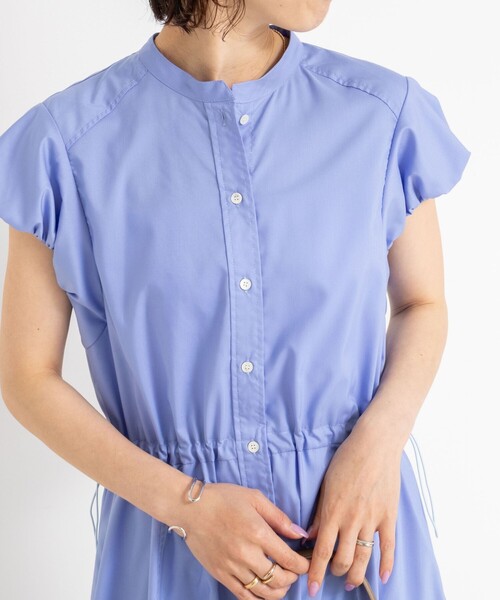 「NOLLEY'S」 シャツワンピース 38 ブルー レディースの画像