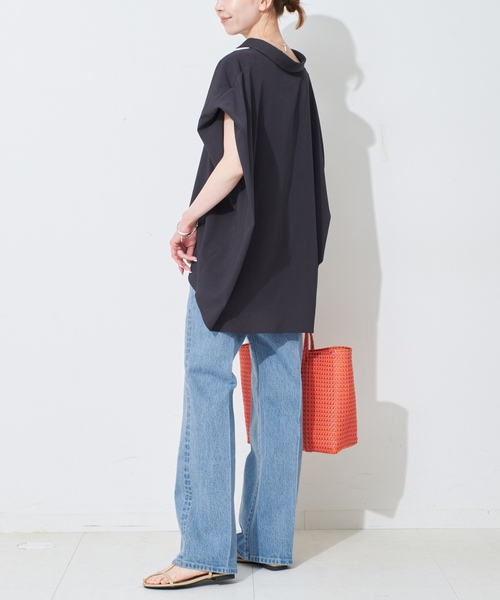 「SLOBE IENA」 デニムパンツ 40 サックスブルー レディースの画像