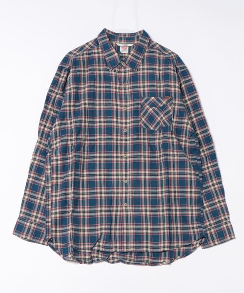 「roial」 長袖ネルシャツ MEDIUM レッド メンズ_画像2