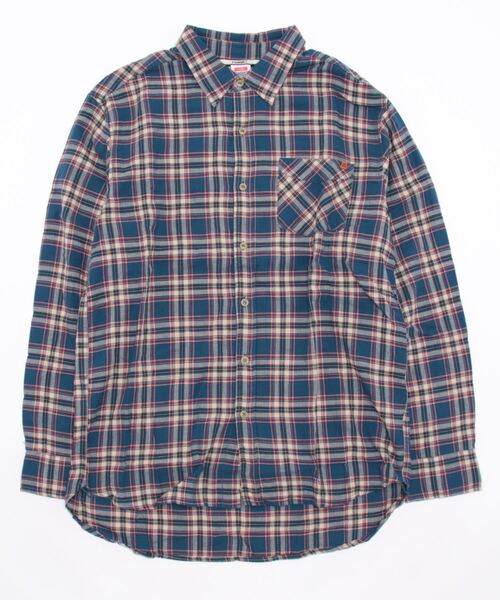 「roial」 長袖ネルシャツ MEDIUM レッド メンズ_画像4