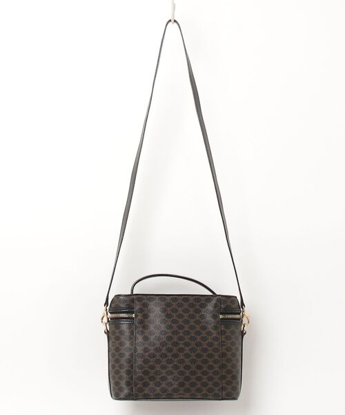 「CELINE」 マカダム バニティ 2WAYバッグ - ブラック レディースの画像