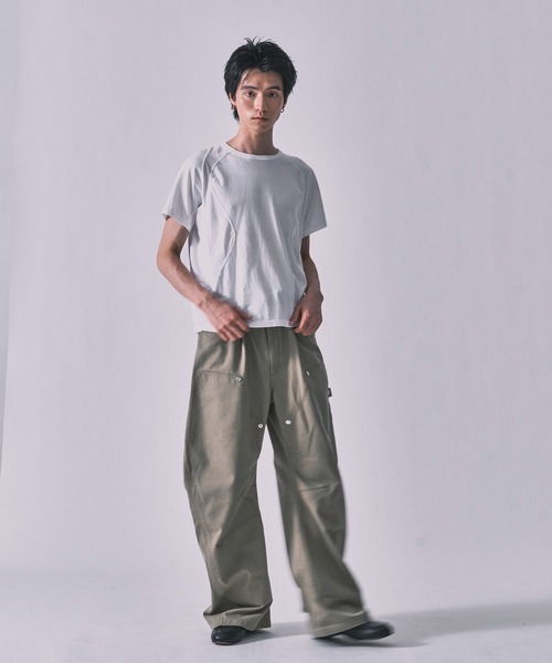 NVRFRGT（ネヴァーフォーゲット） tシャツ Panelled Half Sleeve T