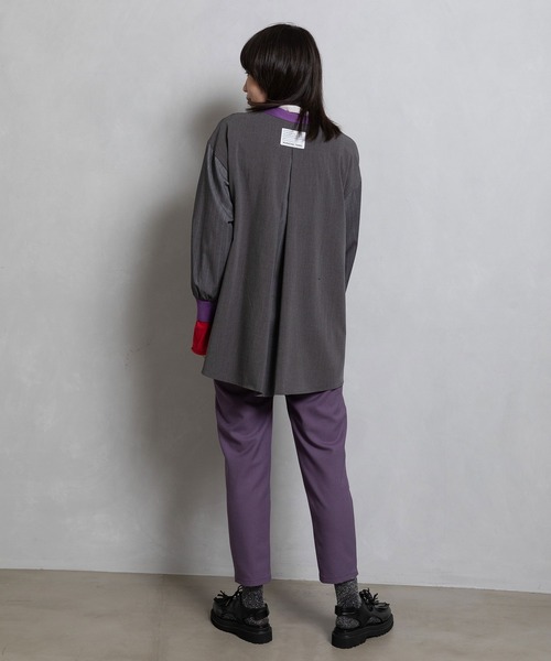 「MARECHAL TERRE」 イージーパンツ 3 パープル レディース_画像8
