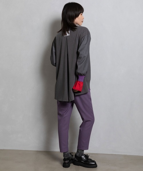 「MARECHAL TERRE」 イージーパンツ 3 パープル レディース_画像9