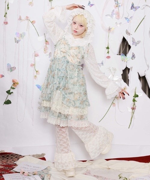 myu：loret（ミュウロレット） チュニック フラワーレースチュニック