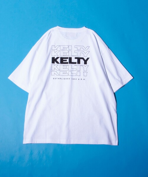 「KELTY」 半袖Tシャツ M アッシュグレー メンズ_画像4