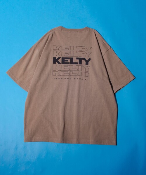 「KELTY」 半袖Tシャツ M アッシュグレー メンズ_画像7