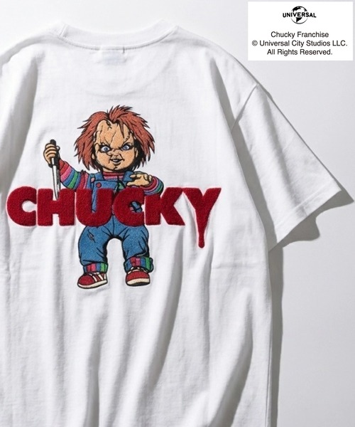 チャッキーのおしゃべり人形のストライプシャツ tシャツ 2026SS Child's Play/チャイルドプレイ チャッキー プリント
