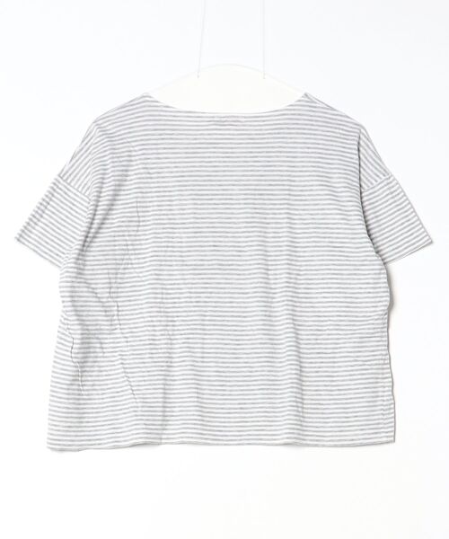 「DEMYLEE」 ボーダー柄半袖Tシャツ X-SMALL グレー レディース_画像2