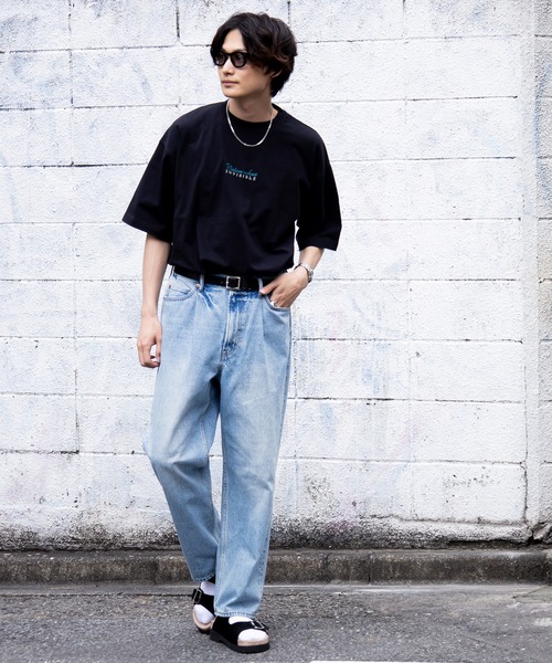 「RAGEBLUE」 デニムパンツ MEDIUM ライトブルー メンズ_画像4