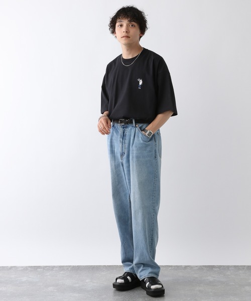 「RAGEBLUE」 デニムパンツ MEDIUM ライトブルー メンズ_画像6