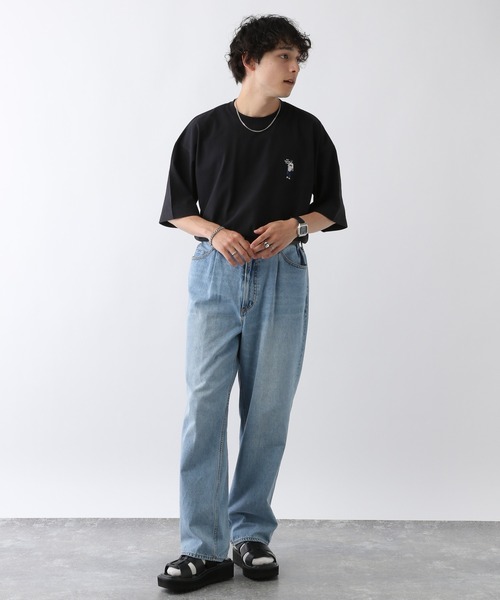 「RAGEBLUE」 デニムパンツ MEDIUM ライトブルー メンズ_画像7
