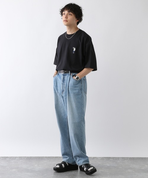 「RAGEBLUE」 デニムパンツ MEDIUM ライトブルー メンズ_画像8