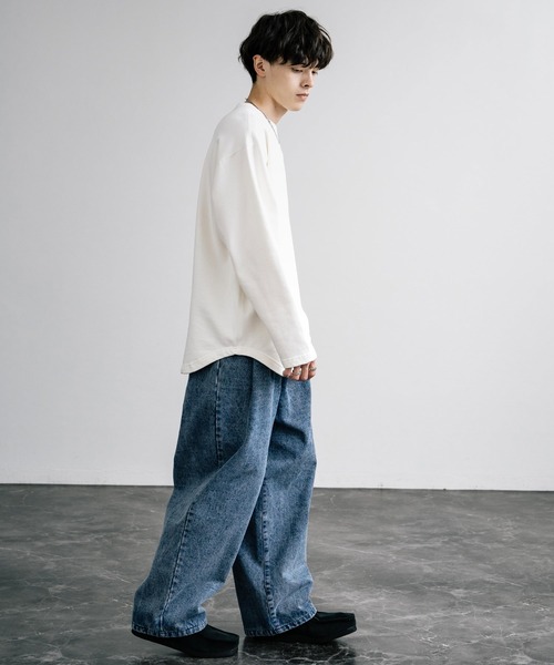 「KRIFF MAYER」 長袖Tシャツ M グレー メンズ_画像4
