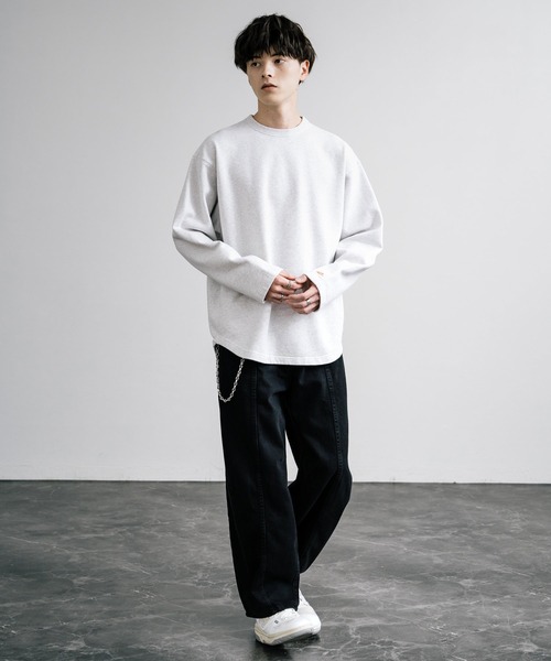 「KRIFF MAYER」 長袖Tシャツ M グレー メンズ_画像7
