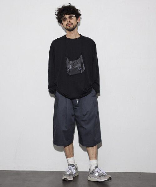 REDKAP バギーショーツ バギーパンツ ブラック L RED KAP（レッドキャップ） パンツ 別注 2TUCK WIDE BAGGY SHORTS/2