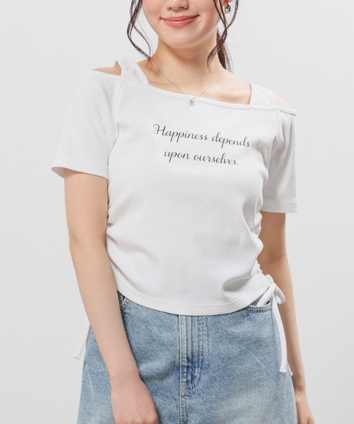 Honeys（ハニーズ） tシャツ 半袖 タンクレイヤードトップス