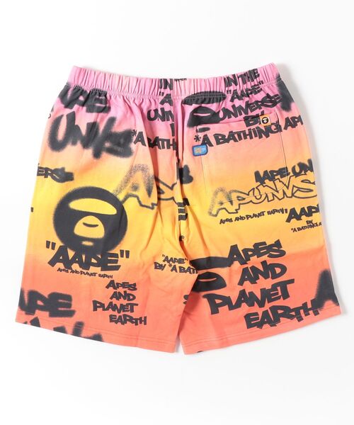 スウェットパンツ ジャージ AAPE MAIN SWEAT SHORTS メンズの画像