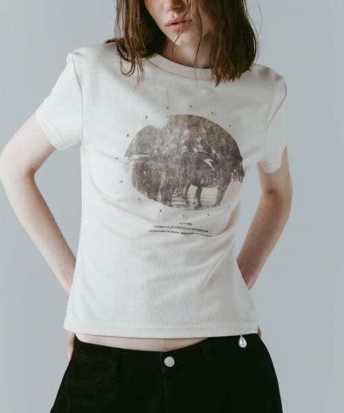 Knuth Marf（クヌースマーフ） tシャツ 半袖 studded compact tee
