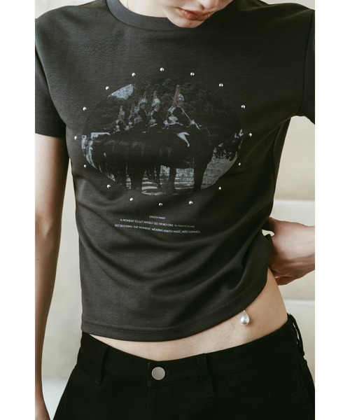 Knuth Marf（クヌースマーフ） tシャツ 半袖 studded compact tee