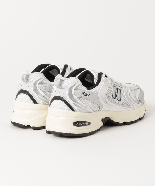 み*ー様 New Balance スニーカー ホワイト シルバー New Balance（ニューバランス） ローカットスニーカー 24.5cm ホワイト
